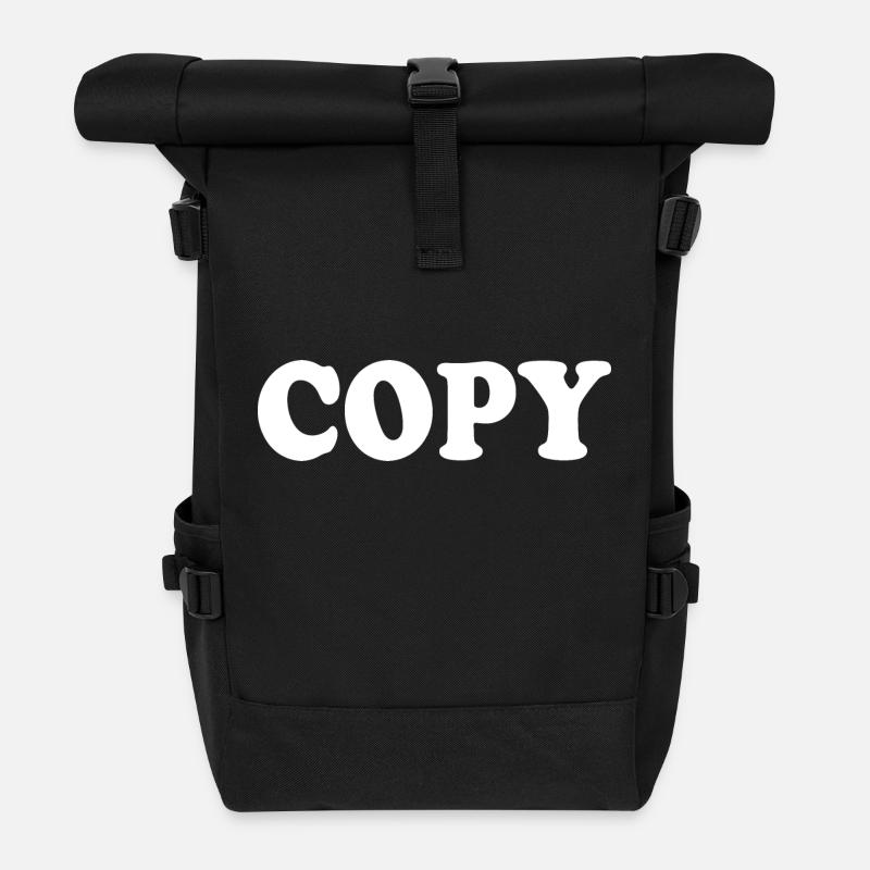 Copy - Roll Top Backpack - black