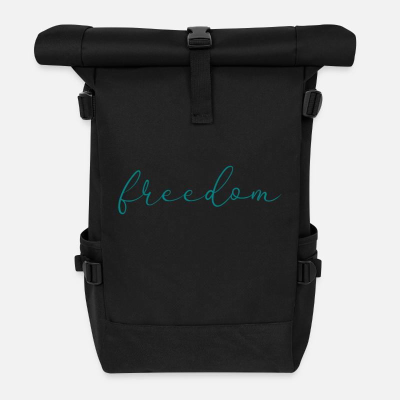 freedom - Roll Top Backpack - black