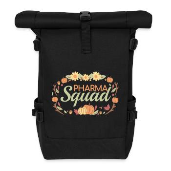Pharmacie | Pharma Squad pastel - Sac à dos roll top - noir - Devant