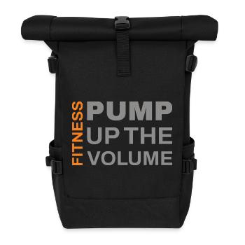 Pump up the Volume - Rolltop Rucksack - Schwarz - Vorne