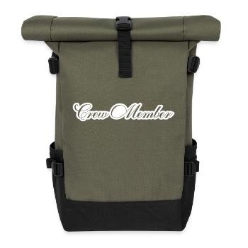 Crew Mitglied - Rolltop Rucksack - Olive/Schwarz - Vorne