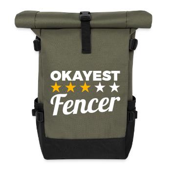 Bester Fechter - Rolltop Rucksack - Olive/Schwarz - Vorne