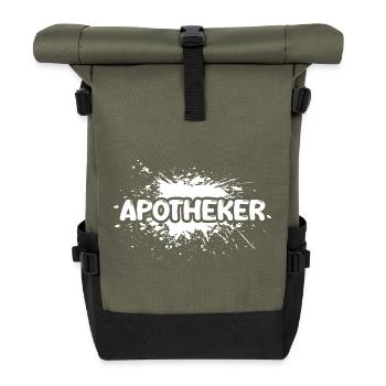 Emploi Pharmacien - Sac à dos roll top - olive/noir - Devant