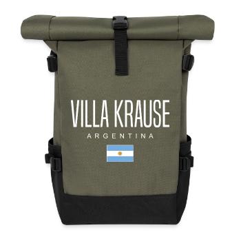 Villa Krause Argentinien Argentinier - Rolltop Rucksack - Olive/Schwarz - Vorne