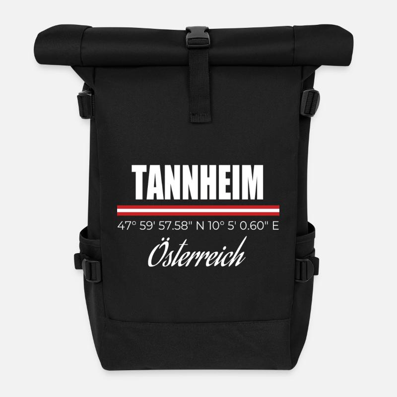 Tannheim - Sac à dos roll top - noir
