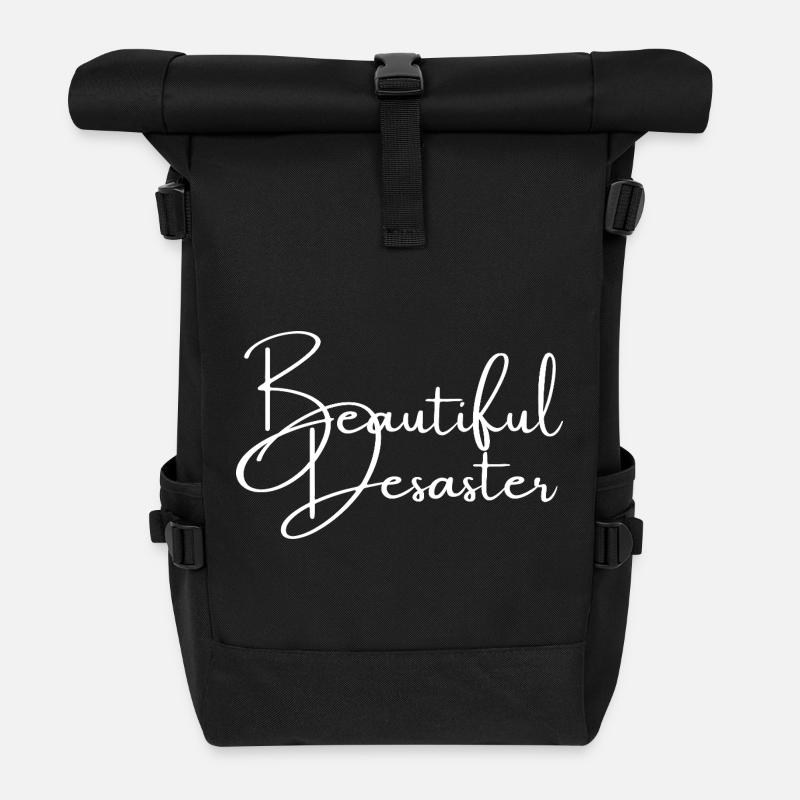 Beautiful Desaster | Greysoul Thoughts - Rolltop Rucksack - Schwarz
