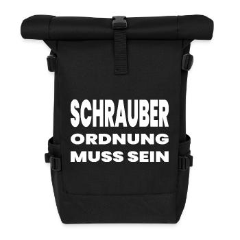 Schrauber - Rolltop Rucksack - Schwarz - Vorne