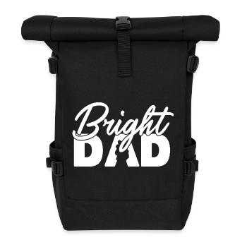 Papa Brillant Papa Drôle Cadeau de jeux de mots de la fête - Sac à dos roll top - noir - Devant