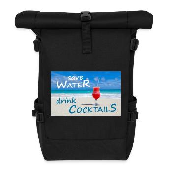 COCKTAILS - Rolltop Rucksack - Schwarz - Vorne