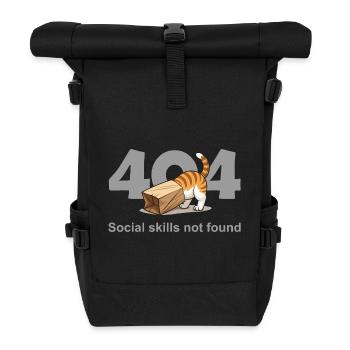 404 Compétences sociales non trouvées - Sac à dos roll top - noir - Devant