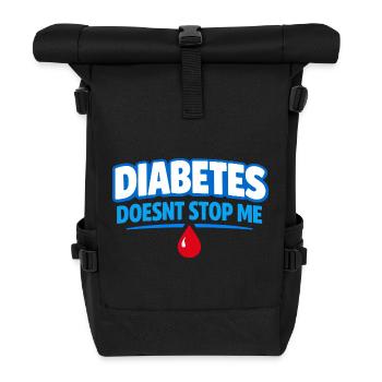 Blutzucker-insulin-unterstützung Typ Eins Stolz - Rolltop Rucksack - Schwarz - Vorne