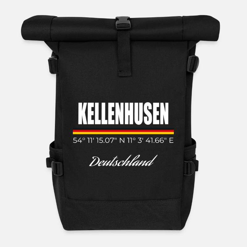 Kellenhusen - Rolltop Rucksack - Schwarz