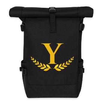 Y - Roll Top Backpack - black - Front