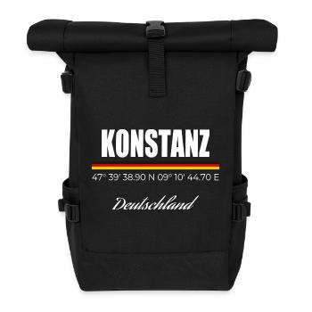 Constance - Sac à dos roll top - noir - Devant