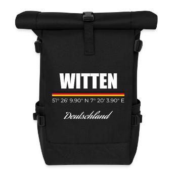 Witten - Rolltop Rucksack - Schwarz - Vorne