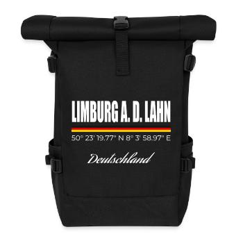 Limburg an der Lahn - Rolltop Rucksack - Schwarz - Vorne