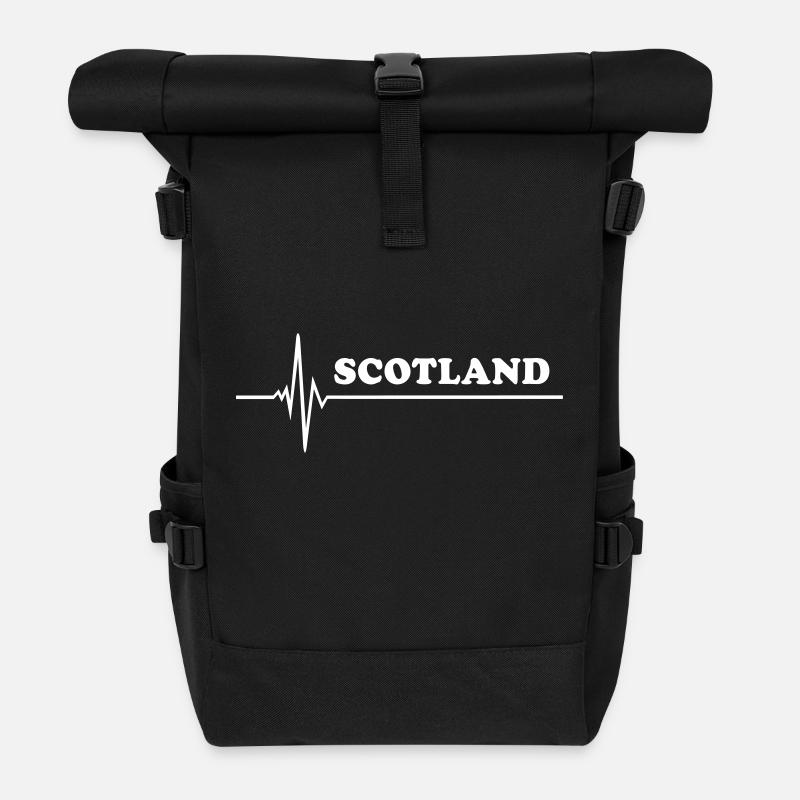 Scotland - Rolltop Rucksack - Schwarz