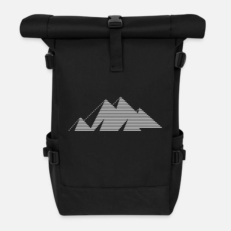 plateau gizeh wht - Rolltop Rucksack - Schwarz