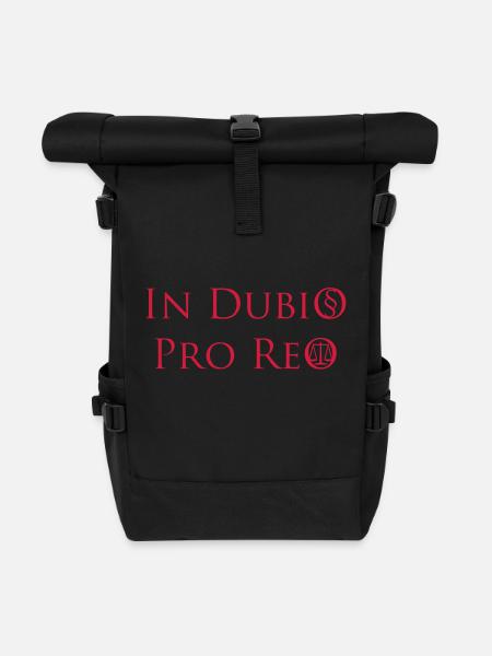 In Dubio pro Reo - Rolltop Rucksack - Schwarz