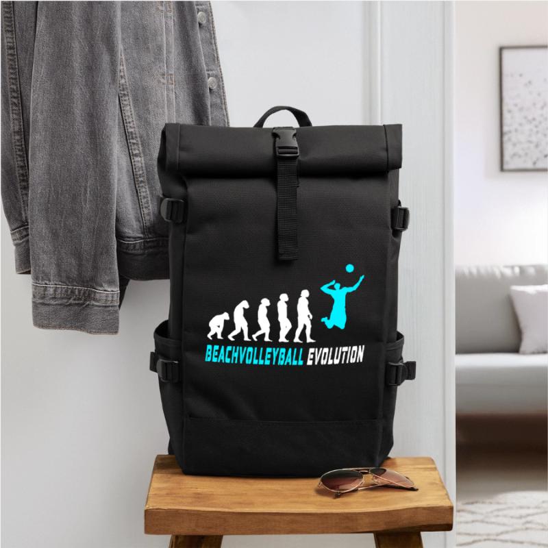 Conception d'évolution de volleyball de plage / idée cadeau Sac à dos roll top