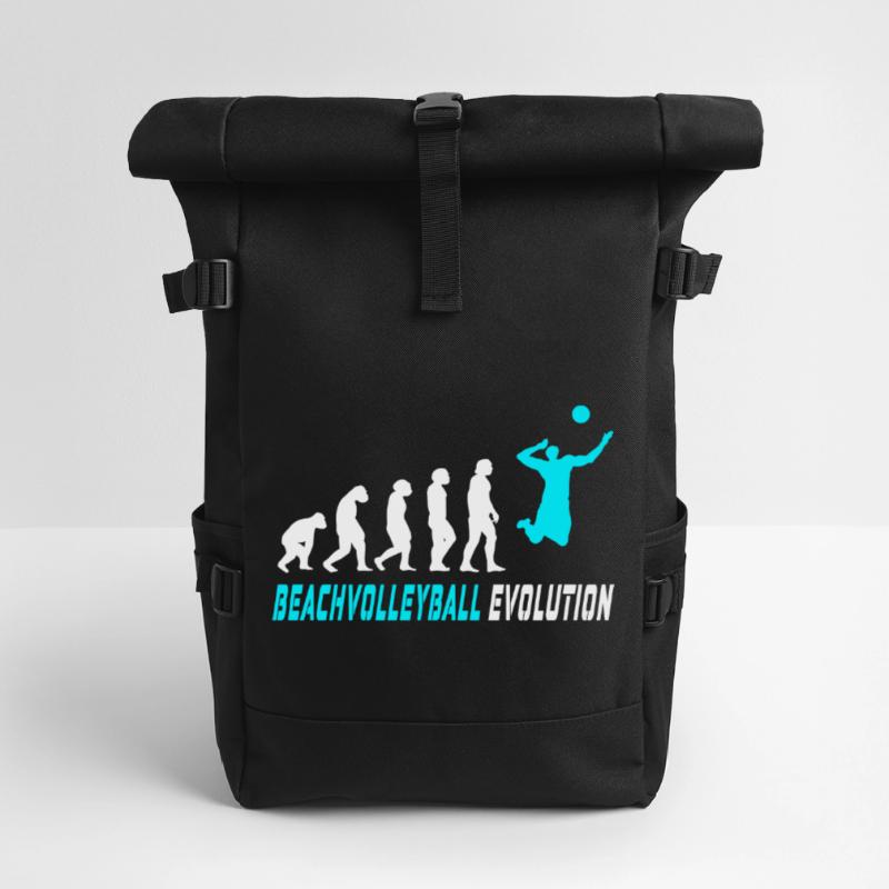 Conception d'évolution de volleyball de plage / idée cadeau Sac à dos roll top