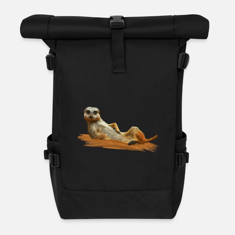 Suricate - Sac à dos roll top - noir
