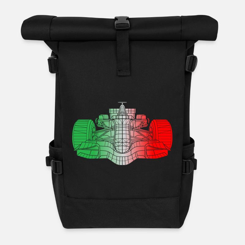 Italie Voitures de course - Sac à dos roll top - noir