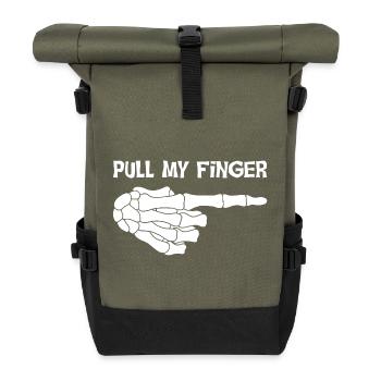 Deadly Joke - Roll Top Backpack - olive/black - Front