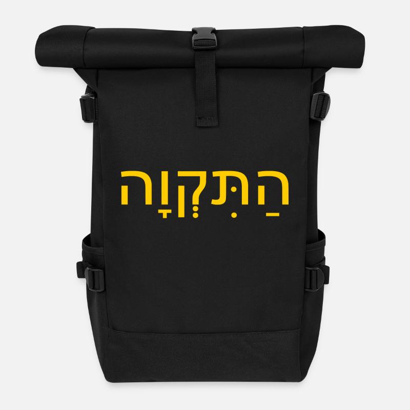 Hatikvah התקווה - Rolltop Rucksack - Schwarz