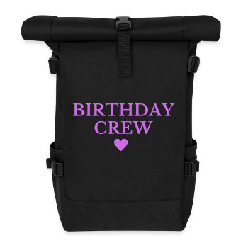 Birthday Crew - Roll Top Backpack - black - Front