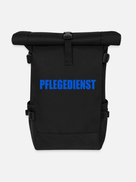 pflegedienst - Rolltop Rucksack - Schwarz