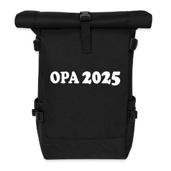 Opa 2025 - Rolltop Rucksack - Schwarz - Vorne