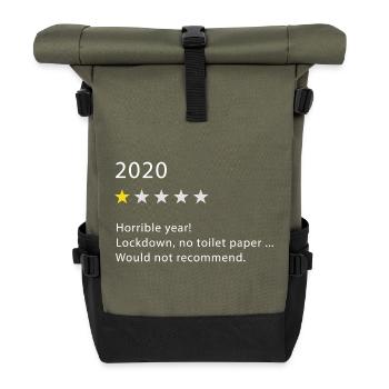 2020 - Rolltop Rucksack - Olive/Schwarz - Vorne