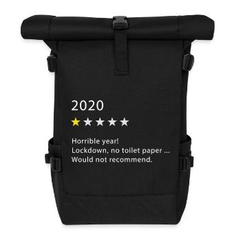 2020 - Sac à dos roll top - noir - Devant