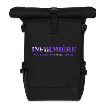 NURSE NURSE DOCTOR HUMOR DRÖLES 5 - Roll Top Backpack - black - Front