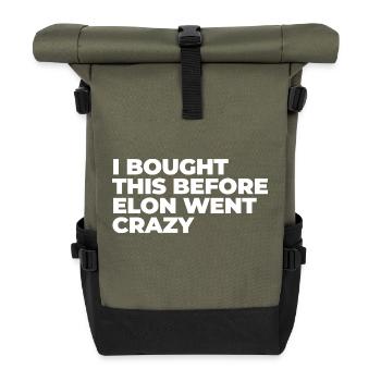I bought this before Elon went crazy - Roll Top Backpack - olive/black - Front