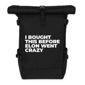 I bought this before Elon went crazy - Rolltop Rucksack - Schwarz - Vorne
