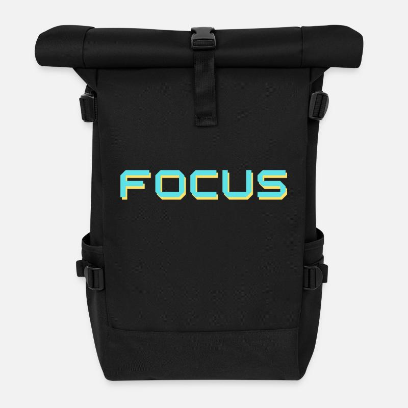 Brennpunkt - Rolltop Rucksack - Schwarz