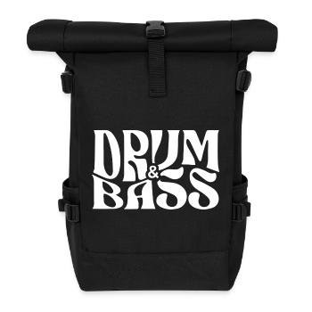 Drum & Bass Bold Glyphs - Roll Top Backpack - black - Front