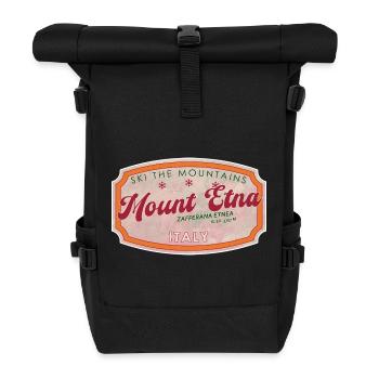 Mount Etna Italian Ski Badge - Roll Top Backpack - black - Front