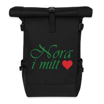 Nora in meinem Herzen - Rolltop Rucksack - Schwarz - Vorne