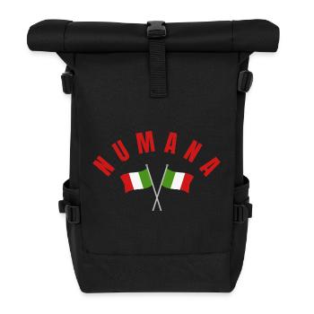 Numana a traversé les drapeaux italiens - Sac à dos roll top - noir - Devant