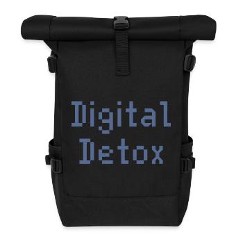 Boîte à outils numérique Pixel Grid - Sac à dos roll top - noir - Devant