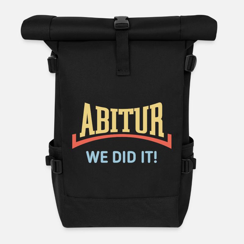 Abitur – We Did It! (Abschlussklasse Konkav / 3C) - Rolltop Rucksack - Schwarz