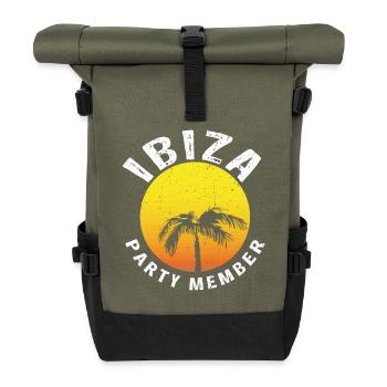 MEMBRES DU PARTI IBIZA - Sac à dos roll top - olive/noir - Devant