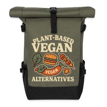 Be Veggie - Rolltop Rucksack - Olive/Schwarz - Vorne