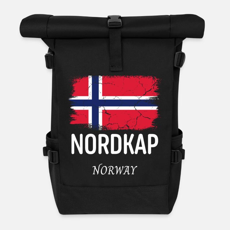 Nordkap - Rolltop Rucksack - Schwarz
