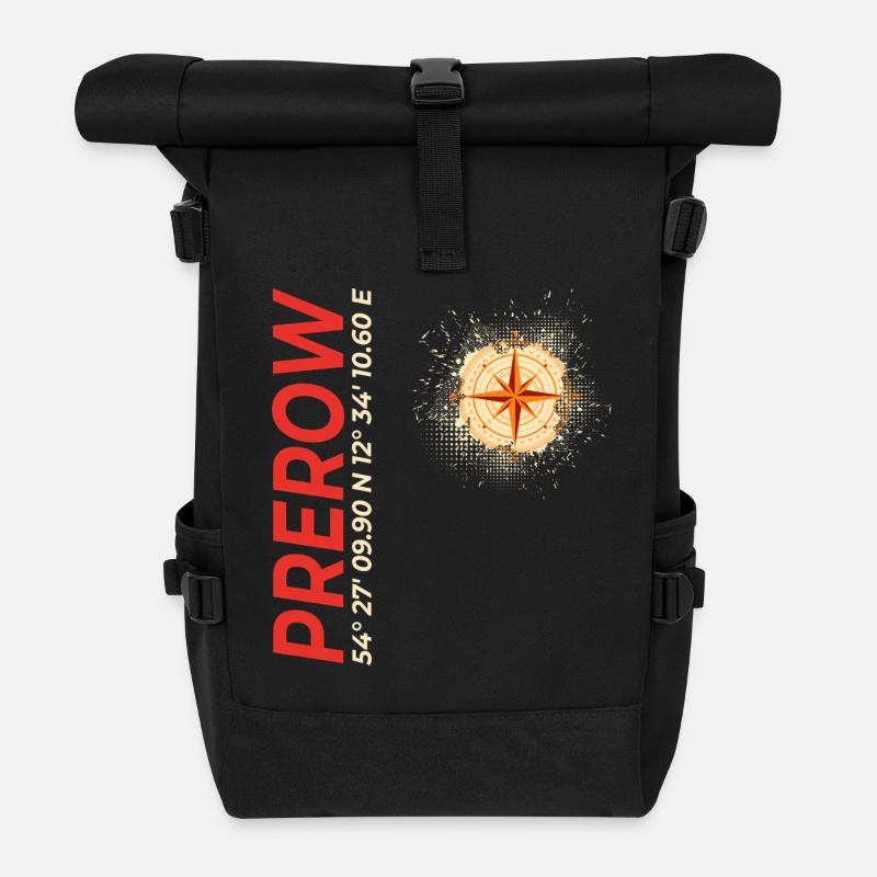 Prerow - Rolltop Rucksack - Schwarz