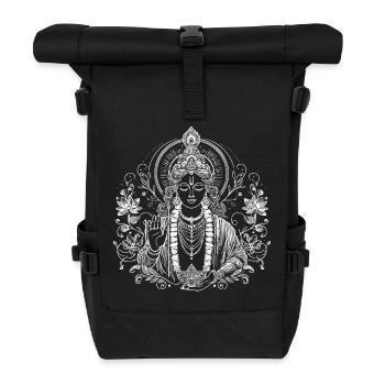 Krishna Design – Liebe & spirituelle Harmonie - Rolltop Rucksack - Schwarz - Vorne
