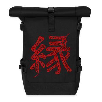 En - Invisible Strings - Roll Top Backpack - black - Front
